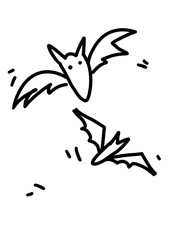 Halloween bat clip art silhouette. Editable and ready to use.