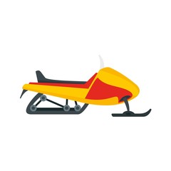 Expedition snowmobile icon. Flat illustration of expedition snowmobile vector icon for web design
