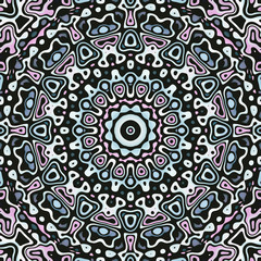 Pastel Colored Circle Ornament Pattern