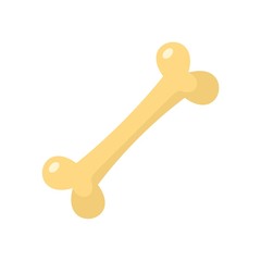 Dog bone icon. Flat illustration of dog bone vector icon for web design