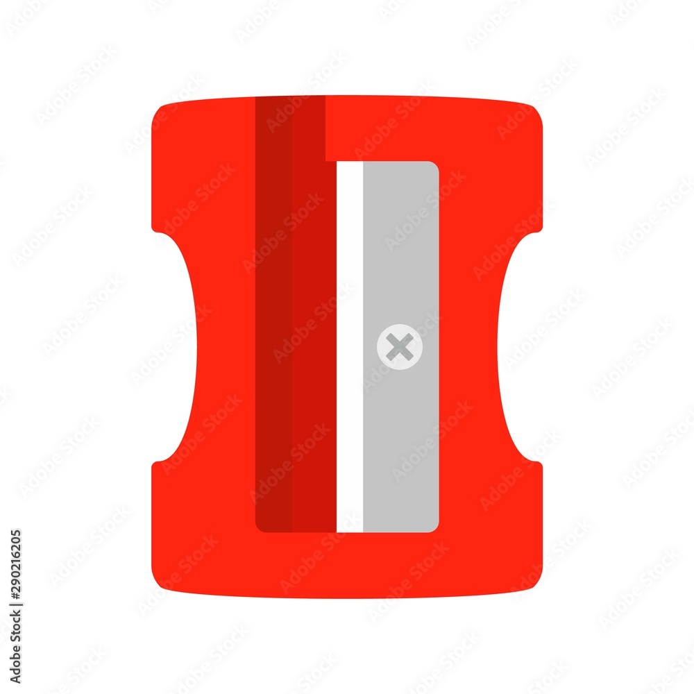 Aufkleber sharpener icon. flat illustration of sharpener vector icon for web design