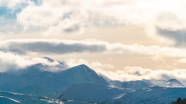 A timelapse of some mountains in Volda, Norway.