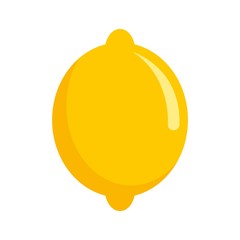 Fresh lemon icon. Flat illustration of fresh lemon vector icon for web design
