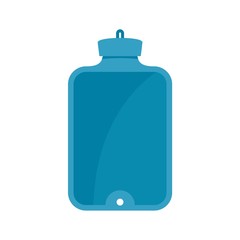 Blue rubber warmer icon. Flat illustration of blue rubber warmer vector icon for web design