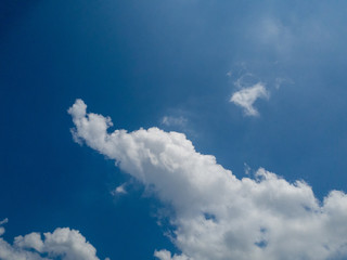 blue sky with the clouds
