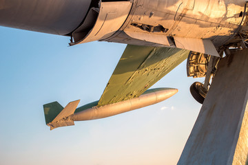 Old rusty fighter plane in Turkey.