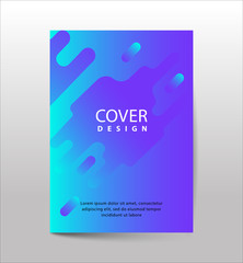 Covers with Flat & Dynamic Design. Geometric shapes Dynamic wavy form with irregular parallel rounded lines in motion. Applicable for Banners, Placards, Posters, Flyers and Banner Designs.