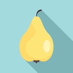 Pear icon. Flat illustration of pear vector icon for web design