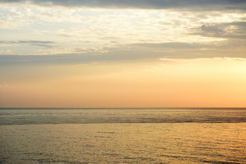 Beautiful morning seascape in Sicily. Cefalu, Italy