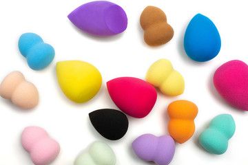 Kit of different beauty blenders