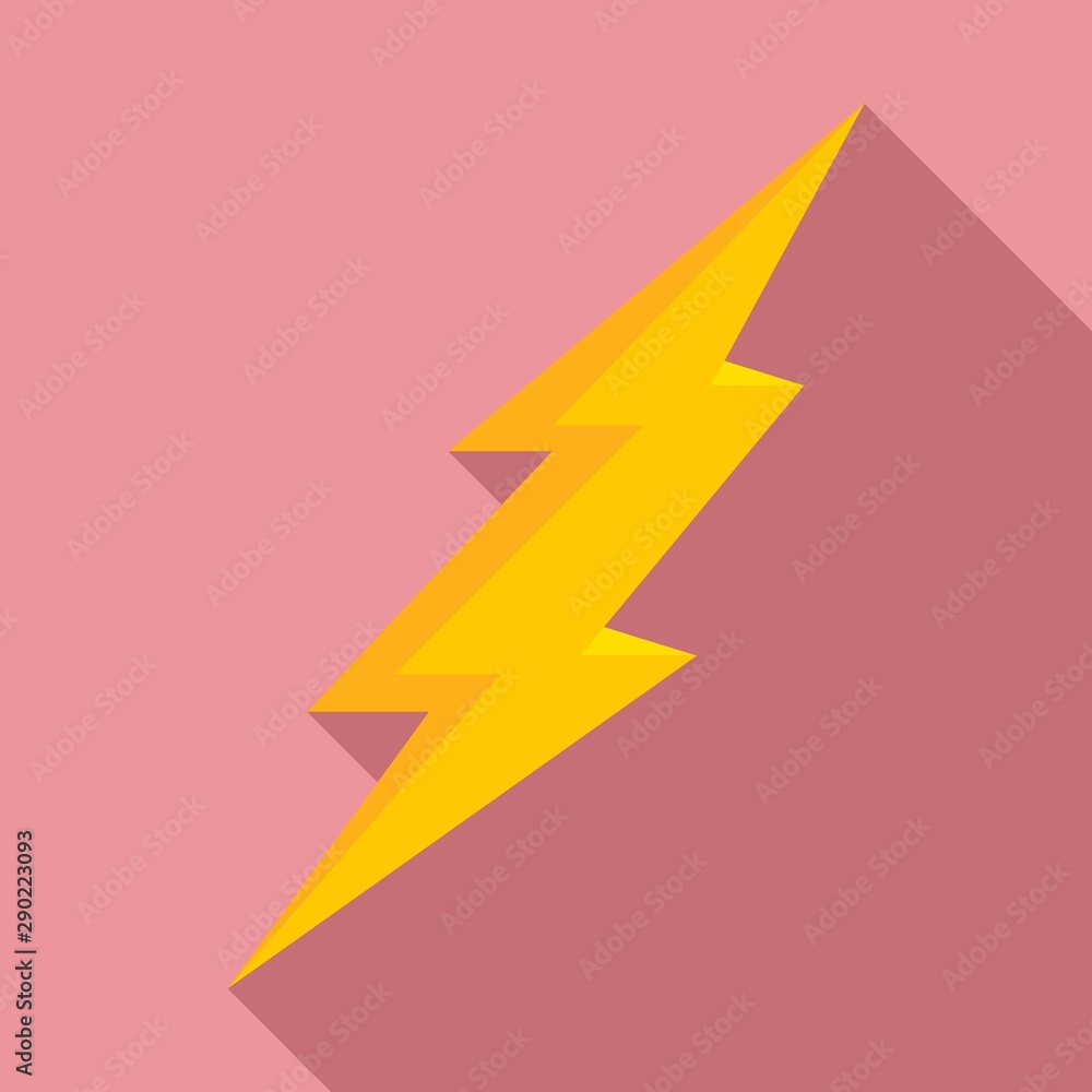 Aufkleber warning lightning bolt icon. flat illustration of warning lightning bolt vector icon for web design
