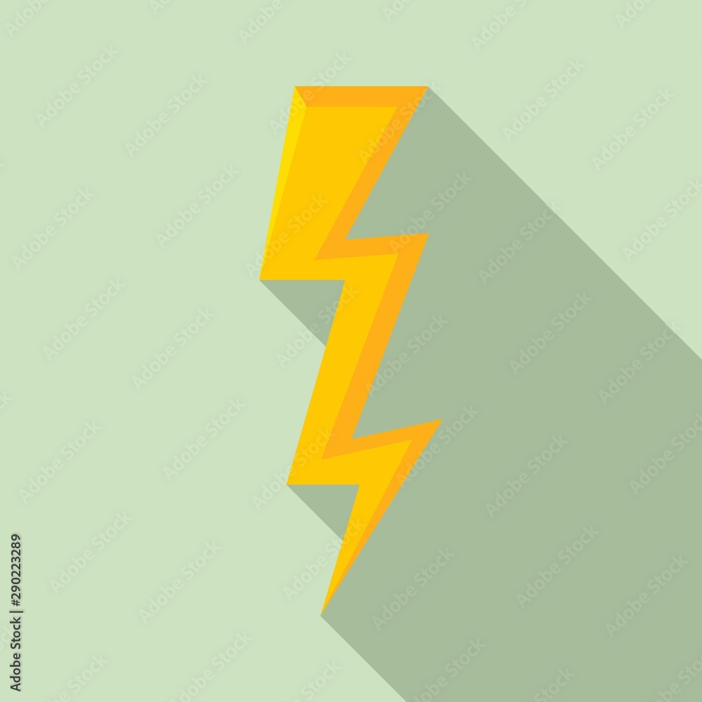 Poster speed lightning bolt icon. flat illustration of speed lightning bolt vector icon for web design