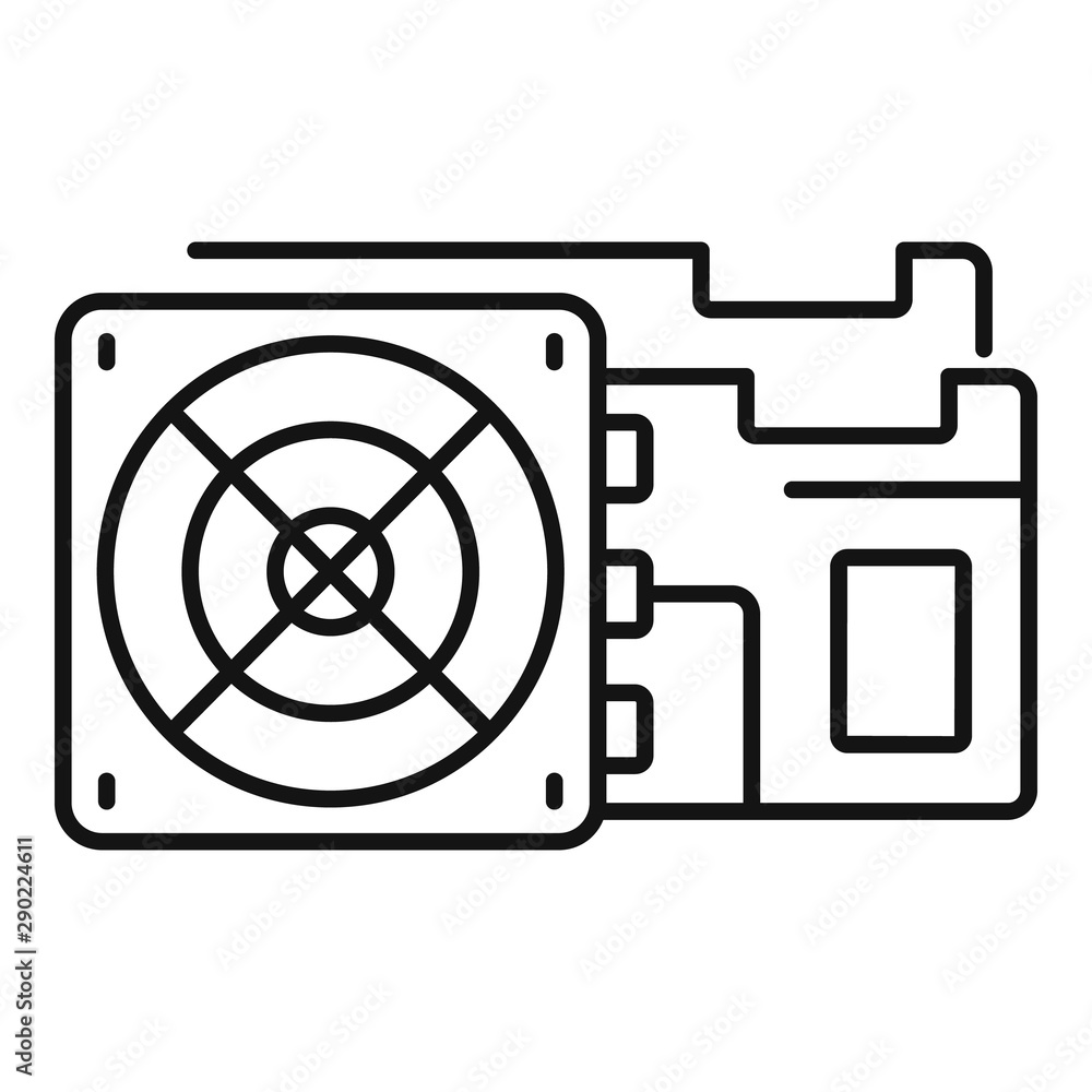 Poster room farm mining icon. outline room farm mining vector icon for web design isolated on white backgro