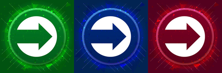 Next arrow icon elegant modern design abstract buttons set illustration