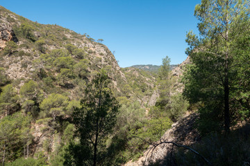 Road of the ebro greenway in Tarragona
