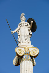 Athena Statue in city of Athens