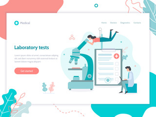 Medical test web banner