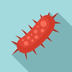 Virus icon. Flat illustration of virus vector icon for web design