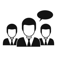 People classroom icon. Simple illustration of people classroom vector icon for web design isolated on white background