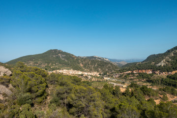 Mountains in the prat de comte de Tarragona