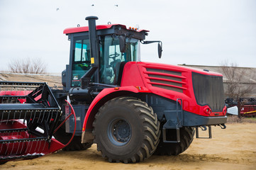 Winter parking of agricultural machinery