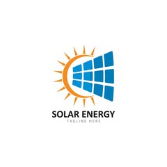 Set of solar energy logo template vector icon illustration design 