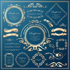 ゴージャスでアンティーク調のフレームデザイン