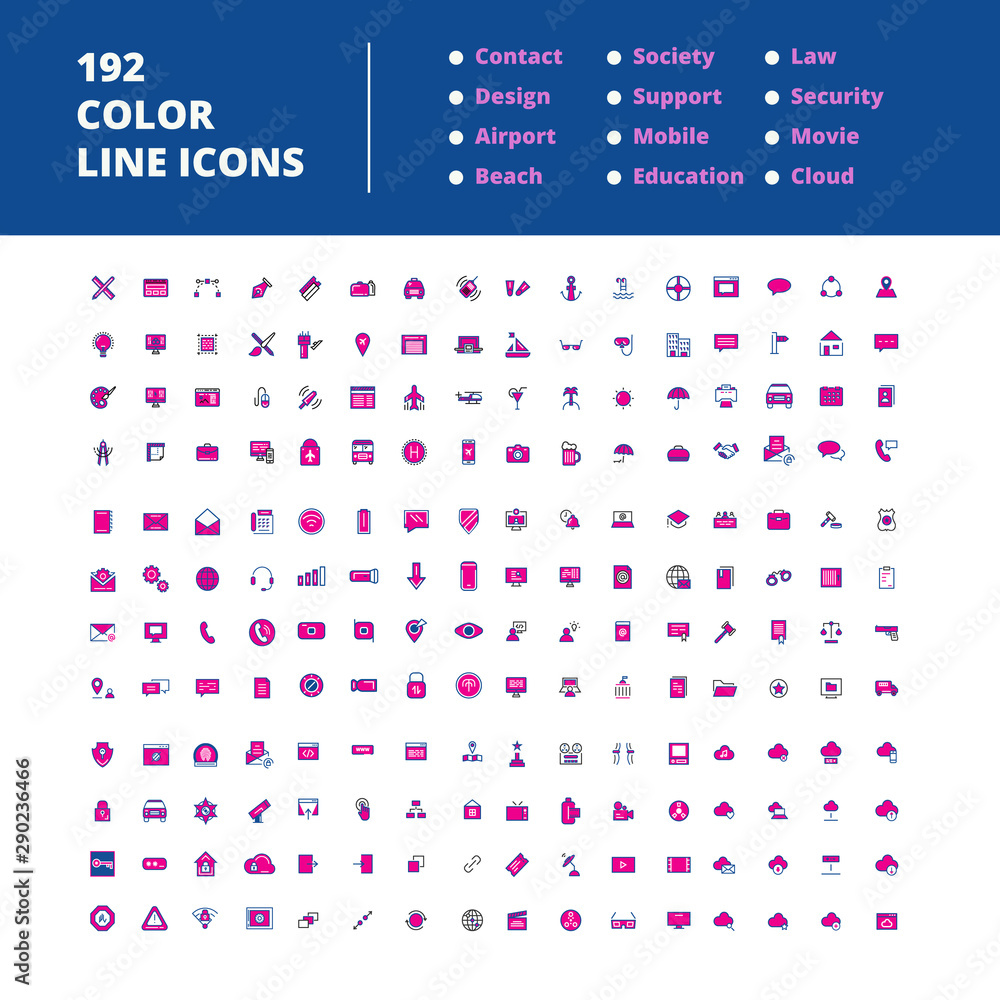 Poster illustration for web background design. vector graphic set. flat style color vector illustration.