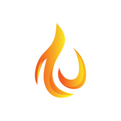 Fire flames logo vector illustration design template. vector fire flames sign illustration isolated. fire icon	