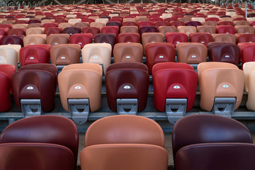 Fototapeta premium Места для зрителей на стадионе Лужники.