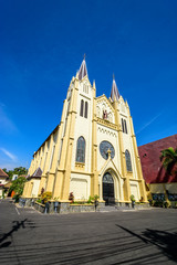 Gereja Katolik Paroki Hati Kudus Yesus build at 1905, the oldest Catholic church in the city of Malang, Indonesia.