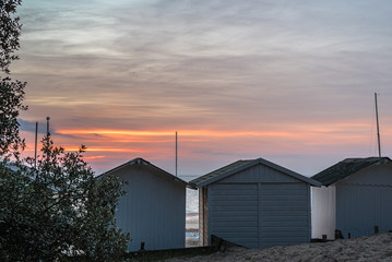 orangé sur les cabines