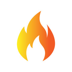 Fire flame logo vector illustration design template. vector fire flames sign illustration isolated. fire icon	