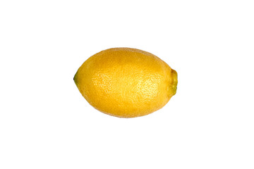 isolated lemon on white background.