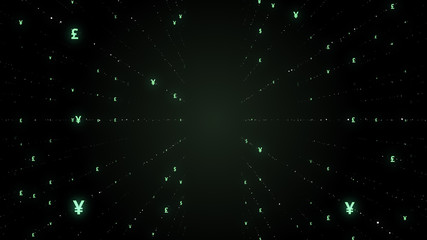 FinTech and e-commerce concept. Pixel background.