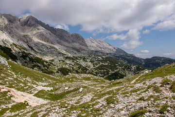 Fototapeta na wymiar Mountain trail to Rjavina peak