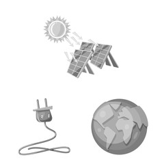 Vector design of organic and nature icon. Set of organic and panel stock symbol for web.