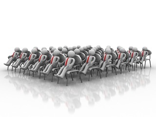 Fototapeta premium 3d illustration Business Network 