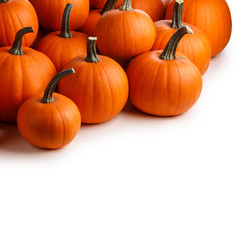 Many pumpkins background
