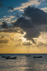 zodiacs au mouillage