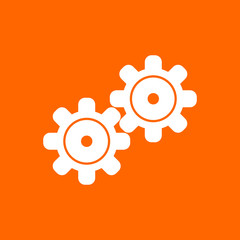 Zahnräder und Hintergrund