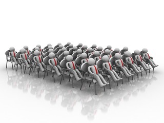Fototapeta premium 3d illustration Business Network 