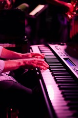 playing the piano