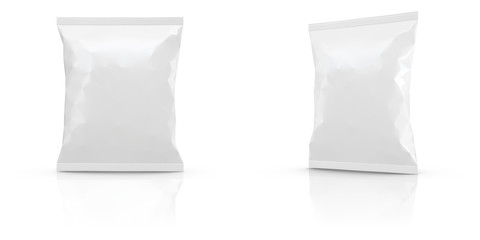 Realistic Blank Mock-up Bag isolated on white background. 160x200mm