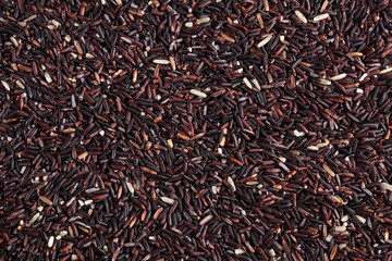 background from rice berry rice, Thai riceberry rice background