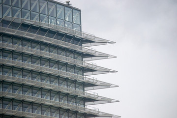 Dettail of a building Torre del Agua Zaragoza SPain Expo