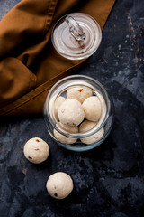 Rava Laddu or Semolina Laddoo Or Rawa Ladu, a popular sweet dish from Maharashtra, India
