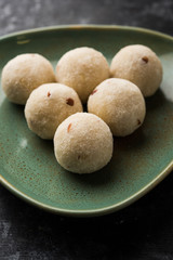 Rava Laddu or Semolina Laddoo Or Rawa Ladu, a popular sweet dish from Maharashtra, India