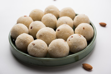 Rava Laddu or Semolina Laddoo Or Rawa Ladu, a popular sweet dish from Maharashtra, India