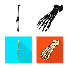 Vector illustration of medicine and clinic icon. Set of medicine and medical stock symbol for web.